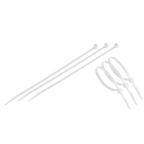 Quick-tie alb 35 cm 25 buc