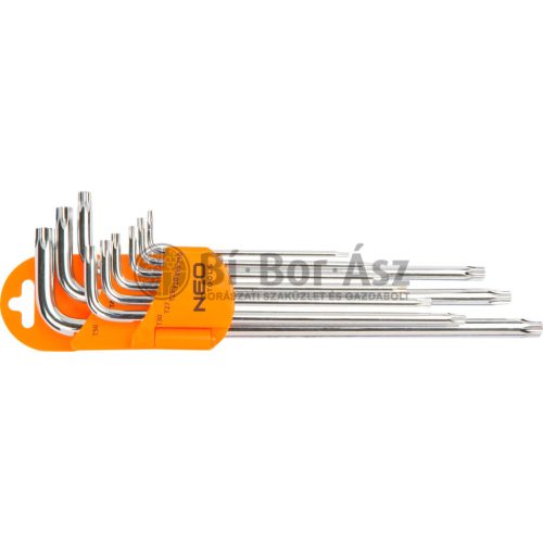 Imbuszkulcs Klt. Torx 9r. T10-50 Neo Tools (09-526)