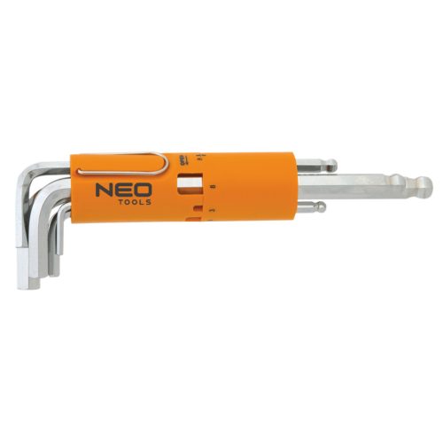 Imbuszkulcs Klt.  8r. 2-10mm /Gömb/ Neo Tools (09513)