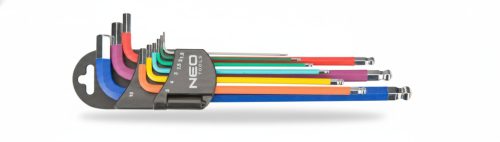 Inbus ključ Klt. 9 r. 1,5-10 Duljina. Boja. Neo alati (09-512)