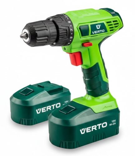 Burghiu și șurubelniță fără fir. 2*18v Ni-Zn 1.5ah Verto