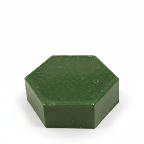 Sealing wax green 130/140°C 6-angle block/ approx. 420 g/ lac301