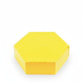   Sealing wax yellow 130/140°C 6-angle block/ approx. 420 g/ lac304