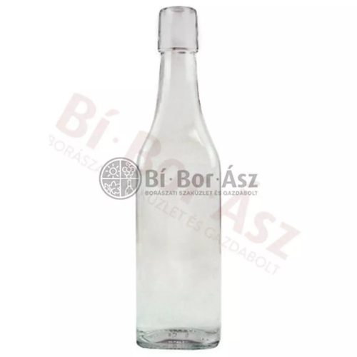 Díszüveg myRex 500 ml négyszög /Az ár tartalmazza a csatot!/