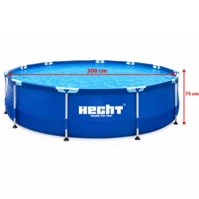 HECHT above ground pool 300x76 (3476BLUESEA)