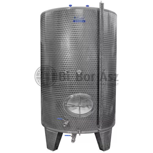 Tartály Zottel (4.2) zárt 2000 liter felső és oldalsó búvónyílással