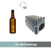 Díszüveg Sörös barna csatos 500 ml /Az ár tartalmazza a csatot!/ (24db-os kiszerelés)