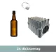 Pahar de bere decorativ cu catarama maro 500 ml /Pretul include catarama!/ (pachet 24 bucati)