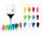 VacuVin marker za staklo 12 kom Party