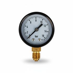   Nyomásmérő óra ÁLLÓ    63mm INOX ház Glic. 0-16 bar (1/4")