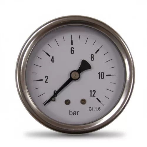 Manometar HORIZONTALNI 63mm INOX kućište Glic. 0-12 bara (1/4")