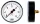 Manometeruhr SINGLE 63mm Kunststoffgehäuse 0- 6 bar (1/4")