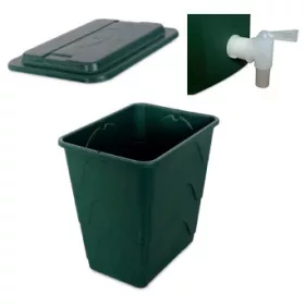   Esővíztároló csappal, fedővel, 300 L-es, szögletes (E450300V)