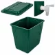 Rezervor de stocare apă de ploaie cu robinet, capac, 300 L, pătrat (E450300V)