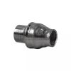 Visszacsapó szelep (lábszelep) rugós, préselt 3/4" BB AISI304 -10/+150°C