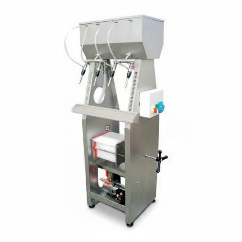 Filling machine TIVOLI 4 heads, electric float + EBARA pump. +20 sheet filter 230V/50Hz