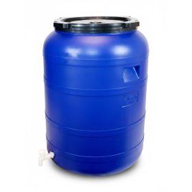   Plastična bačva od 200 litara s plavim čavlima i slavinom 4,1 kg