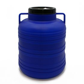   Bačva plastična 40 litara s poklopcem na zavrtanje s ušicama plava 1,1 kg