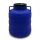 Bačva plastična 40 litara s poklopcem na zavrtanje s ušicama plava 1,1 kg