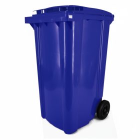 Coș de gunoi 240 litri pe roți Albastru