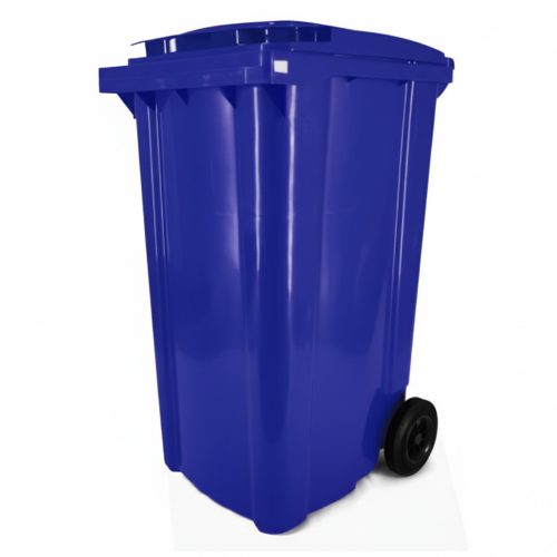 Coș de gunoi 240 litri pe roți Albastru