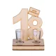 Wooden drinks set year 18
