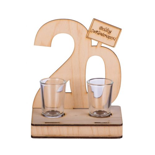 Wooden drinks set year 20