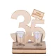 Wooden drinks set year 35