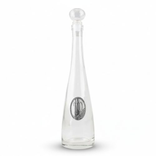 Bottle with tin label, year 60