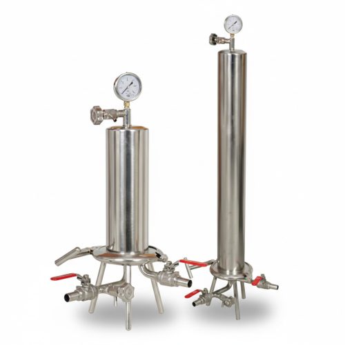 Filterkerzengehäuse komplett INOX 3x30" (3 Kerzen) mit Absperrklappe