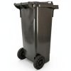 Coș de gunoi 80 litri pe roți Negru