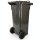 Coș de gunoi 80 litri pe roți Negru