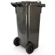 80 liter black wheelie bin