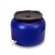 Kunststofffass 100 Liter mit Gewindehahn blau