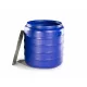 Butoi plastic 300 litri filetat albastru