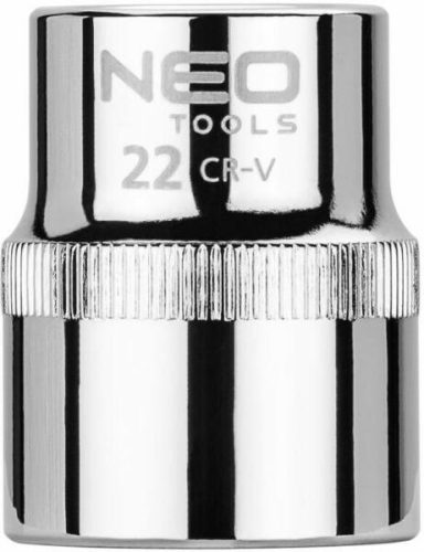 Dugókulcs Fej 1/2" 22mm 6p. Neo Tools (08-022)