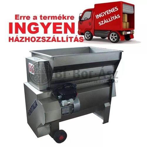 Zúzó-bogyózó Eno JOLLY 35/E-2LE INOX, 3 fázisú szivattyúval - INGYENES kiszállítás!  Ajándék Garatmagasítóval! 31497