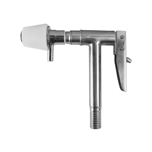 Töltőfej INOX Barriquehordó töltő félautomata, rövid , DN25 (ART661)