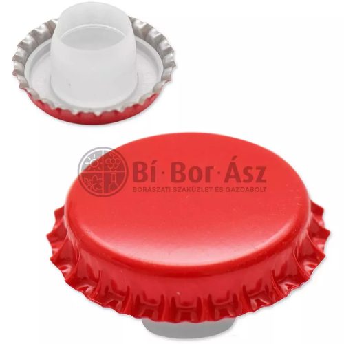Koronazár hosszú bidule-os 29 mm Piros 100 db/cs