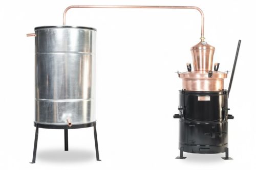 Pálinka maker Destilatori 100 L, fara mixer basculant