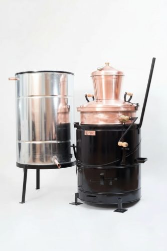 Distilator Pálinka Destilatori 100 L, cu mixer basculant