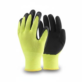 Rukavice umočene crne/žute TOP JOB L (veličina 8)