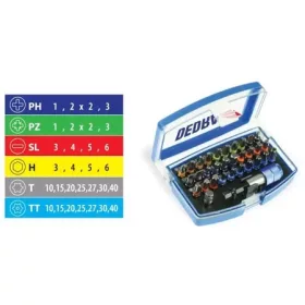   Set de biți de șurubelniță Dedra 32 ​​buc (18A11S032)