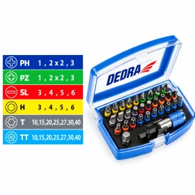 Dedra csavarhúzó bitkészlet 32 db (18A11S032)