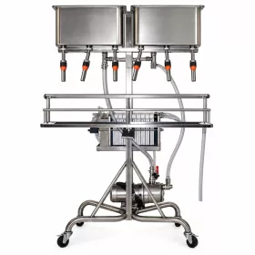   Filling machine SPAGNI 6-head half. With 20 frame filter machine, pump /RI 6 M 20 C/
