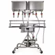 Mașină de umplere SPAGNI 6 capete jumătate. Cu mașină de filtrare cu 20 cadru, pompă /RI 6 M 20 C/