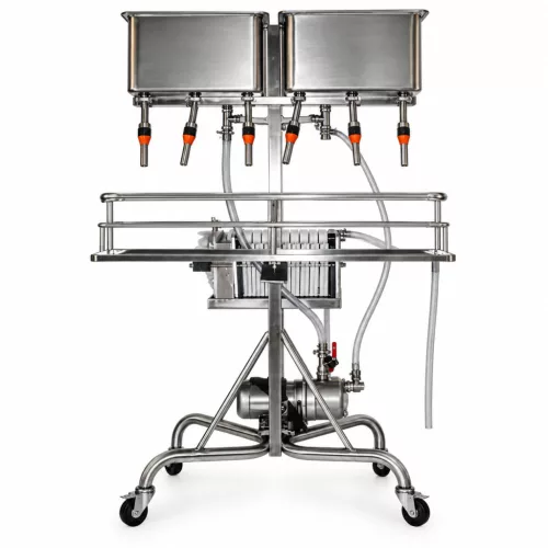 Filling machine SPAGNI 6-head half. With 30-frame filter machine, pump /RI 6 M 30 C/
