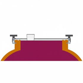 INOX lapos fedél THAP Amfóra 500 L-hez