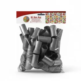 Capac Pilver 30*60mm Plastic argintiu SHINY (50 buc)