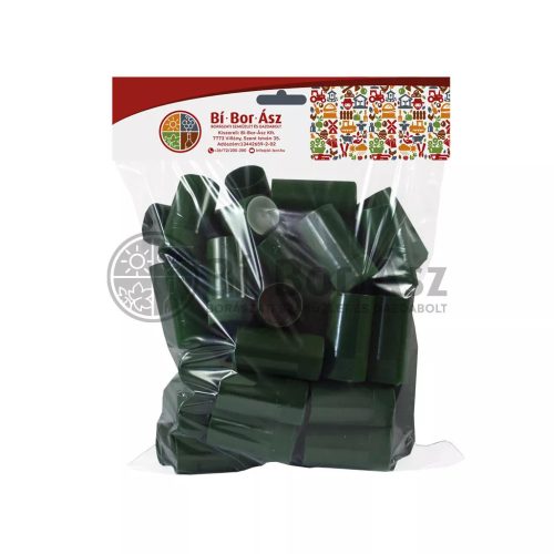 Pilverkupak 30*60mm Műanyag zöld (50 db)